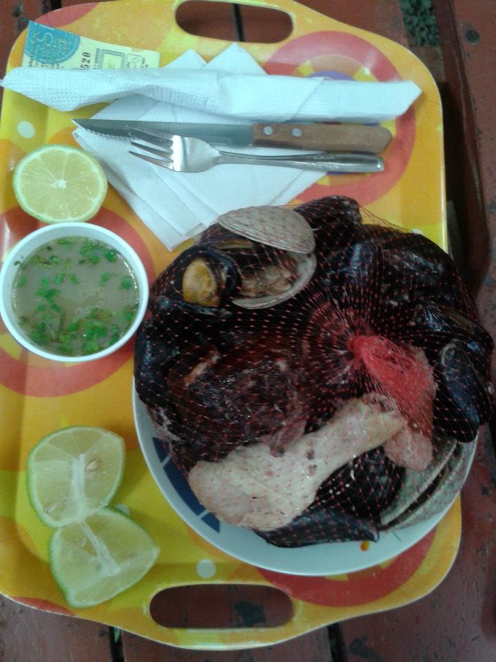 Curanto al plato. Own picture: Constanza Yañez Curanto al plato