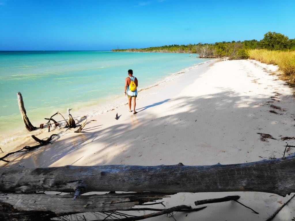 Caminando por Cayo Jutías